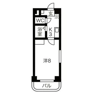 フェリークジュール【1階】の間取り