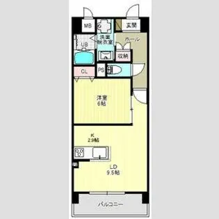 クレリア南一番【2階】の間取り