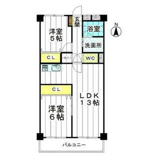 クロックタワー植田【4階】の間取り