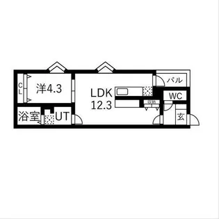 BC生駒B【2階】の間取り