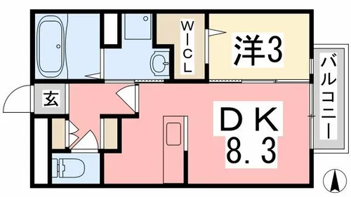 アーバンプラザⅡ号館【202号室】の間取り