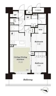 グランクレアいいねタウン瑞穂【2階】の間取り