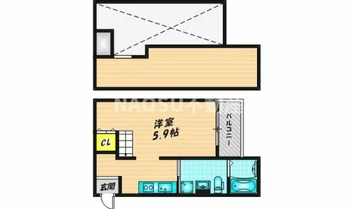Y&Mアルタイル加納【103号室】の間取り