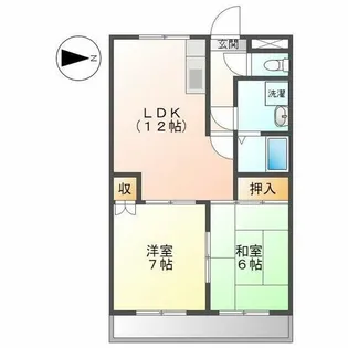 グランドステータス楠【2階】の間取り