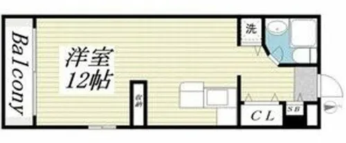 ラ・パルフェ・ド・フォワイエ【405号室】の間取り