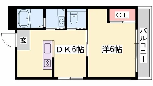 カリヨン三蔵田【4階】の間取り