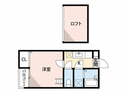 コンフォートベネフィス室見3【2階】の間取り