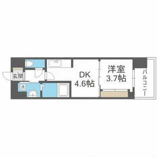 EL-Sia Shin-Osaka【5階】の間取り