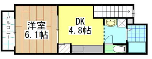 福岡県北九州市八幡西区青山1丁目【アパート】の間取り