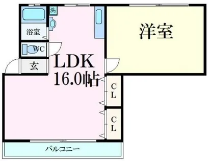 ONE LIGHTマンション【4階】の間取り