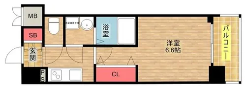 レジュールアッシュ九条【706号室】の間取り