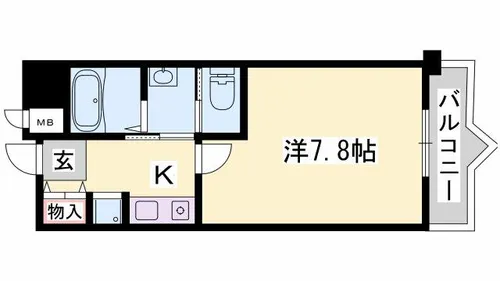 サニーガーデン【403号室】の間取り