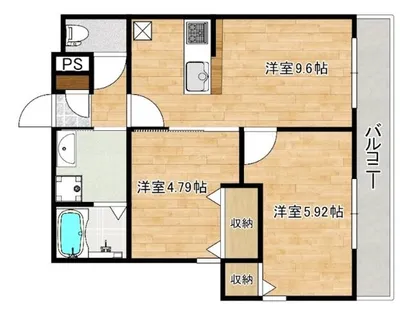 ヴェルジュ大野城レジデンシャルスイート【2階】の間取り