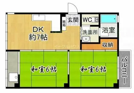 シャトレ太宰府Ⅱ【301号室】の間取り