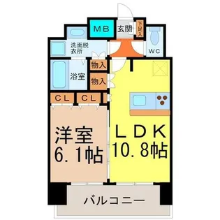 プレサンス桜通グレイス【11階】の間取り