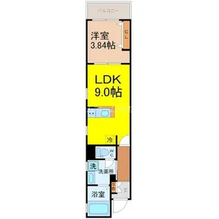 リーブルファイン本城町【3階】の間取り