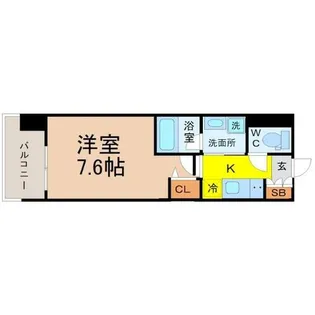 リヴシティ新栄【5階】の間取り