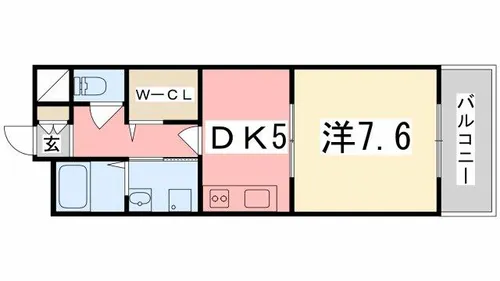 STAR COURT飯田【201号室】の間取り