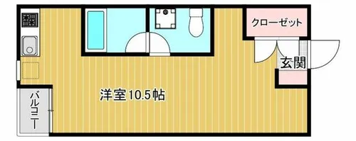 西片江アパートメントB棟【2階】の間取り