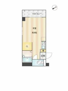 パティオ箱崎【2階】の間取り