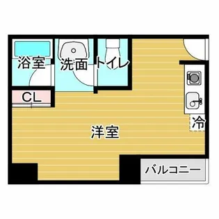 タウンハウス服部天神【3階】の間取り