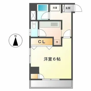 ウエスト1(WEST1)【6階】の間取り