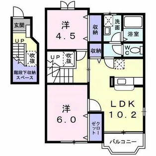 クレストールA【2階】の間取り