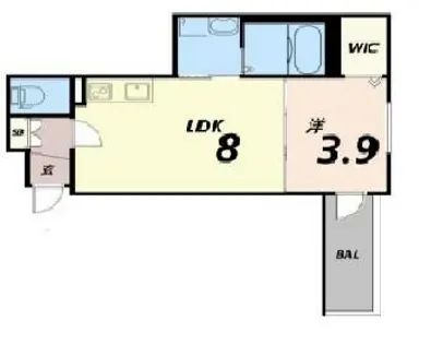 Habitasion京口【3階】の間取り