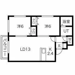 ビックブリッチ富丘【3階】の間取り