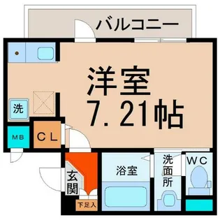 アルテミス平和【8階】の間取り