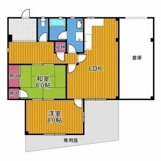 森井マンション【1階】の間取り