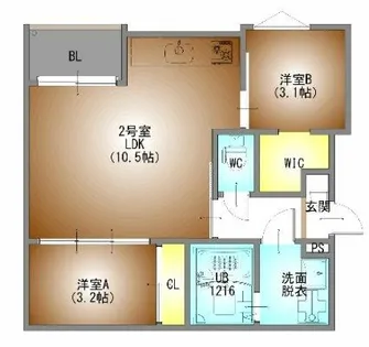 REGALEST千成【3階】の間取り
