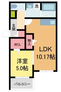 プラチナコート西宮【101号室】の間取り