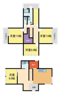 兵庫県西宮市仁川百合野町【一戸建】の間取り