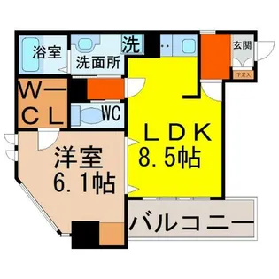 フラット大須【3階】の間取り