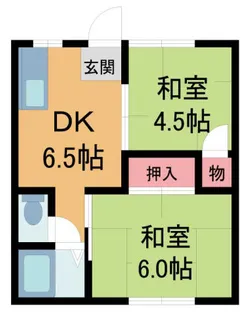 グリーンハイツ山本【1階】の間取り