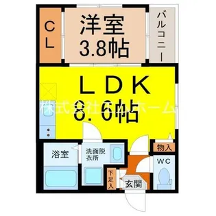 シャトーシャンパーニュ十王町【3階】の間取り