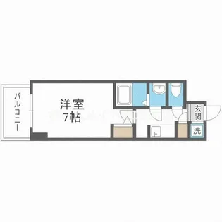 S-RESIDENCE難波Briller【3階】の間取り