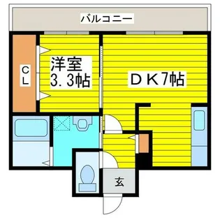 THE SAPPORO GRANDE【402号室】の間取り