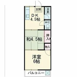 曽野ハイツ【2階】の間取り