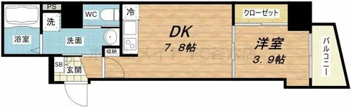 セレニテ梅田EST【3階】の間取り