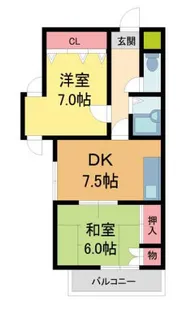 ヴィゴーラス宝塚【301号室】の間取り