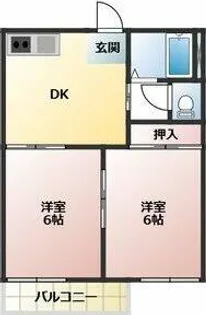 タウニー清水【2階】の間取り