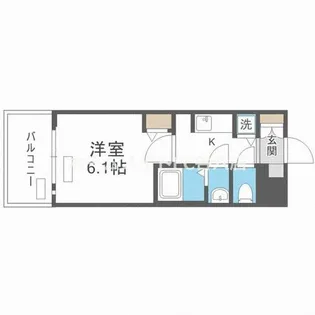 プレサンス難波セレクト【3階】の間取り