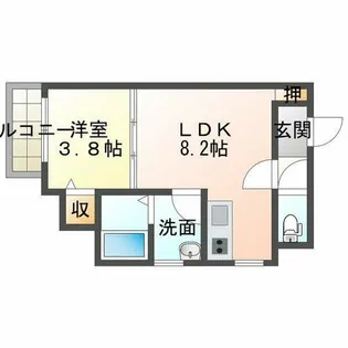 アリビア西明石【3階】の間取り