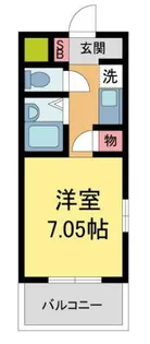 1Rの間取り画像