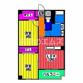 サニーガーデン【4階】の間取り