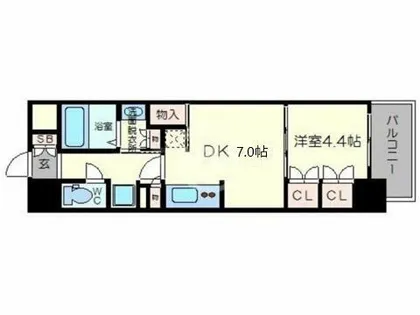 コンフォリア北堀江一丁目【3階】の間取り