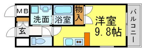 アッシュコート夙川公園【3階】の間取り