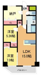 GROOVE上甲子園レジデンス【3階】の間取り